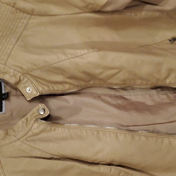 Apt.9 Jacket tan faux leather Sz. XL - Picture 4 of 5